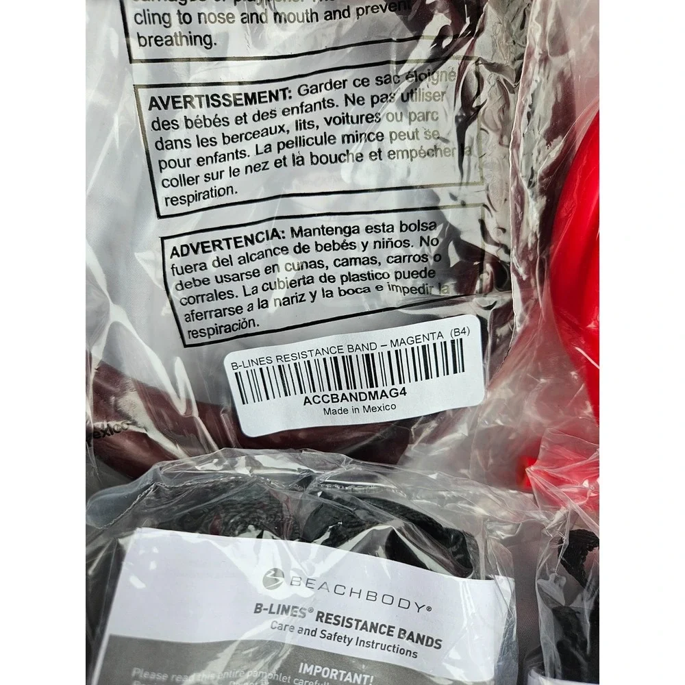 NEW Lot of Beachbody B-LINES Resistance Bands and Soft Handles